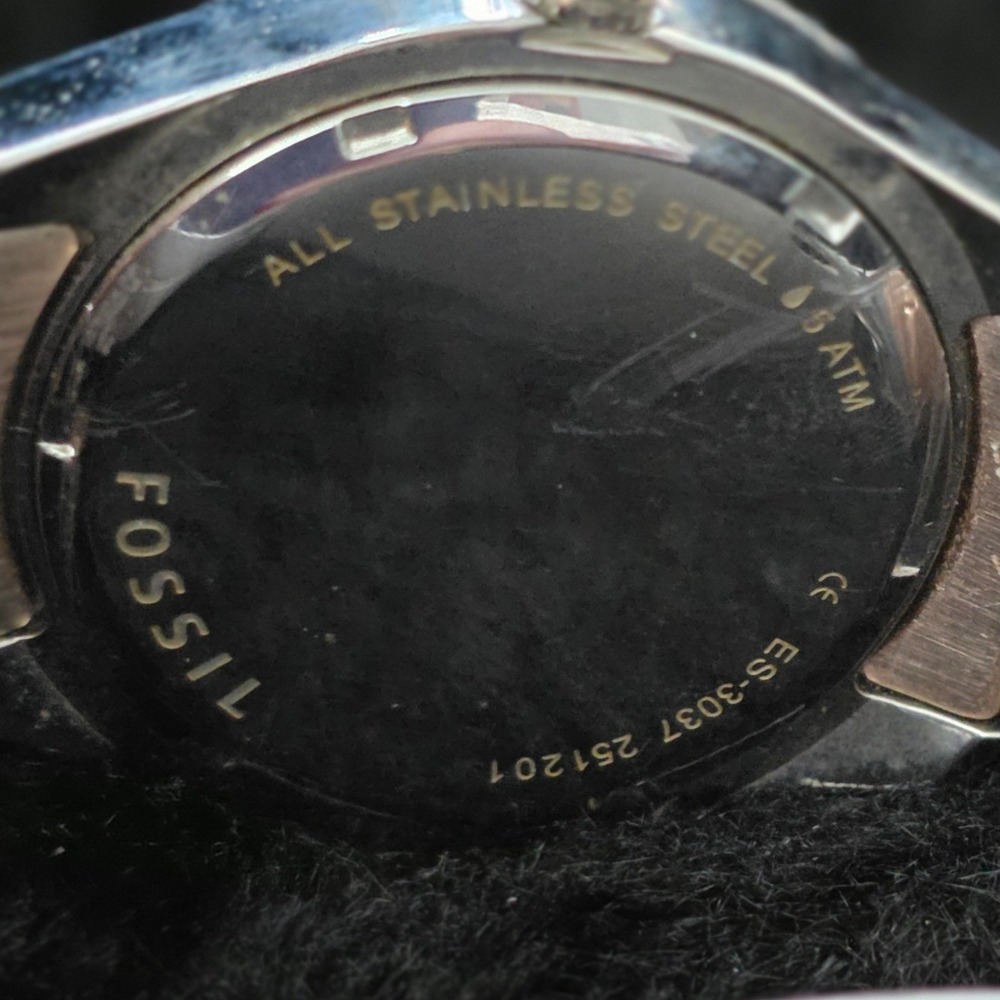 Fossil ES3037 Stella Chronograph Stella Blush Stainless Steel Bracelet Watch 37m - Picture 9 of 12